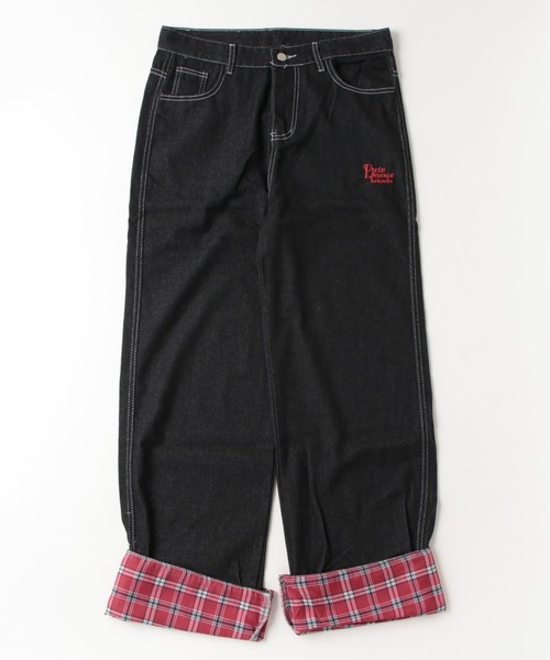 MGV（エムジーヴィー）の「チェック切り替えデニムパンツ（デニムパンツ・メンズ・レッド/ブルー・MEDIUM/LARGE/X-LARGE）」の9枚目の写真