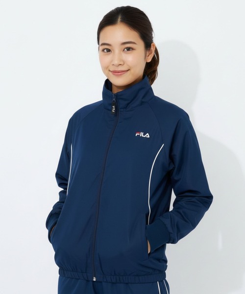 FILA（フィラ）の「ライトリップ×裏地フリースジャケット（その他アウター・レディース・ブラック/チャコールグレー/ブルー/クリーム/ネイビー・MEDIUM/LARGE/X-LARGE）」の4枚目の写真