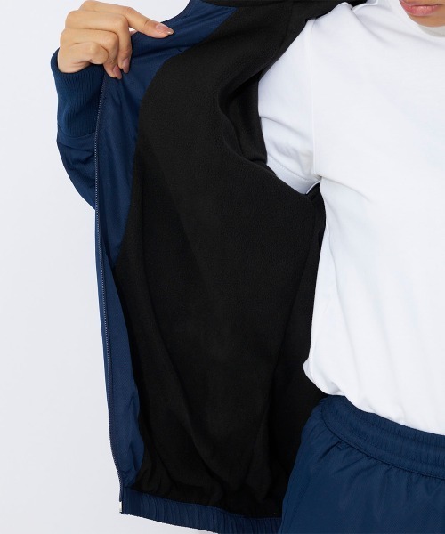 62749 PAR72 2way 裏フリーストップス　紺　L 裏側フリース2WAYカーディガン(静電気防止) 通販【ニッセン】