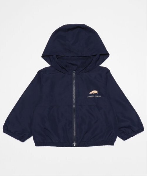 petit main（プティマイン）の「【撥水加工/リンク】アソートウィンブレ(キッズサイズ)（ナイロンジャケット・キッズ・レッド/アイボリー/ライトベージュ/ネイビー/グリーン/マルチ・80ｃｍ/100cm/130cm/90cm/110cm/120cm）」の5枚目の写真