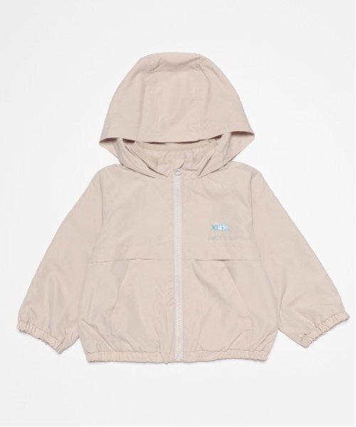 petit main（プティマイン）の「【撥水加工/リンク】アソートウィンブレ(キッズサイズ)（ナイロンジャケット・キッズ・レッド/アイボリー/ライトベージュ/ネイビー/グリーン/マルチ・80ｃｍ/100cm/130cm/90cm/110cm/120cm）」の3枚目の写真