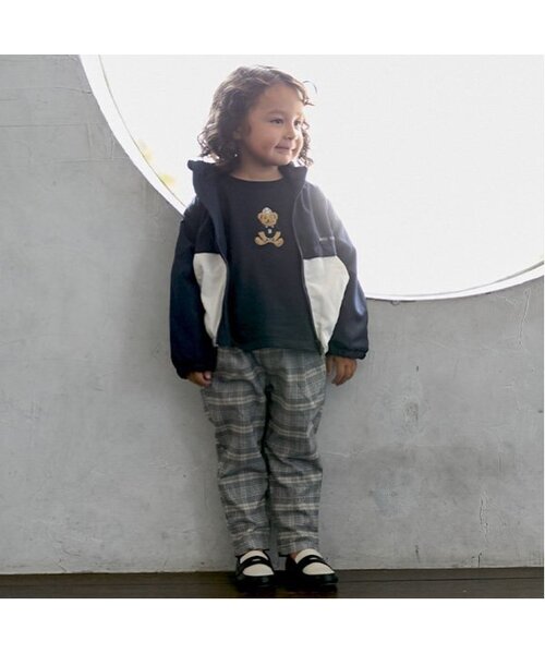 petit main（プティマイン）の「【撥水加工/リンク】アソートウィンブレ(キッズサイズ)（ナイロンジャケット・キッズ・レッド/アイボリー/ライトベージュ/ネイビー/グリーン/マルチ・80ｃｍ/100cm/130cm/90cm/110cm/120cm）」の7枚目の写真