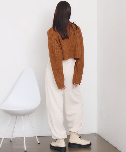 RETRO GIRL（レトロガール）の「ライン切替スウェットPT（スウェットパンツ・レディース・ライトグレー/ナチュラル/チャコールグレー・FREE）」の19枚目の写真