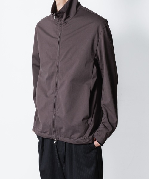 ATTACHMENT（アタッチメント）の「PE ハイゲージジャージー トラックジャケット / PE HIGH GAUGE JERSEY TRACK JKT（ブルゾン・メンズ・ブラック/ライトブラウン・1/2/3/4）」の4枚目の写真