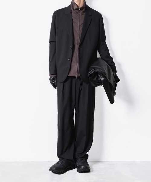 ATTACHMENT（アタッチメント）の「PE ハイゲージジャージー トラックジャケット / PE HIGH GAUGE JERSEY TRACK JKT（ブルゾン・メンズ・ブラック/ライトブラウン・1/2/3/4）」の13枚目の写真