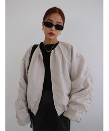 TRUNC 88 | No collar Tuck Blouson(ブルゾン)