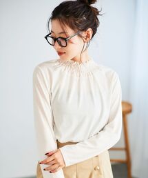 le.coeur blanc | レーヨンシャーリングネックプルオーバー(Tシャツ/カットソー)