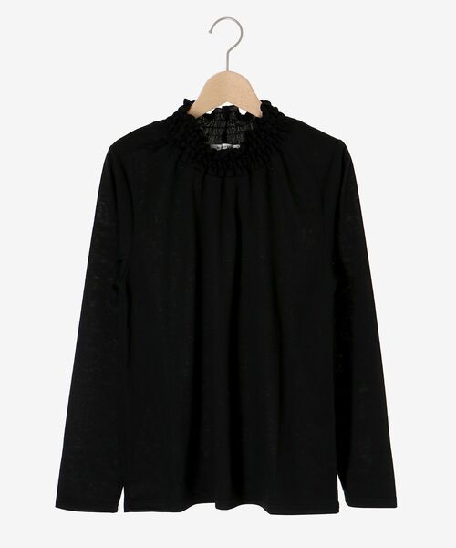 le.coeur blanc（ルクールブラン）の「レーヨンシャーリングネックプルオーバー（Tシャツ/カットソー・レディース・オフホワイト/ブラック/ライトグレー・38）」の8枚目の写真