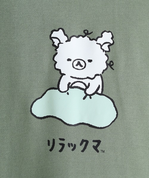FUNALIVE(ファンアライブ)の「Rilakkuma 裏毛プルパーカー(パーカー・メンズ・杢グレー/カーキ/ブラック/ネイビー/ナチュラル/ライトブラウン・L/S/M)」の20枚目の写真