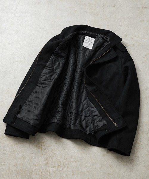 WAIPER別注 HOUSTON ヒューストン メルトンN-1デッキジャケット【WP11