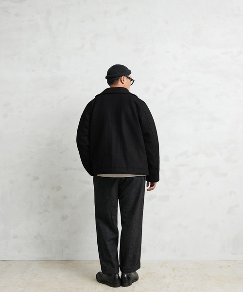 WAIPER別注 HOUSTON ヒューストン メルトンN-1デッキジャケット【WP11