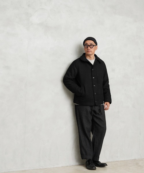 WAIPER別注 HOUSTON ヒューストン メルトンN-1デッキジャケット【WP11