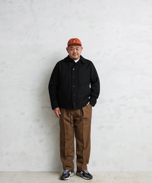 WAIPER別注 HOUSTON ヒューストン メルトンN-1デッキジャケット【WP11