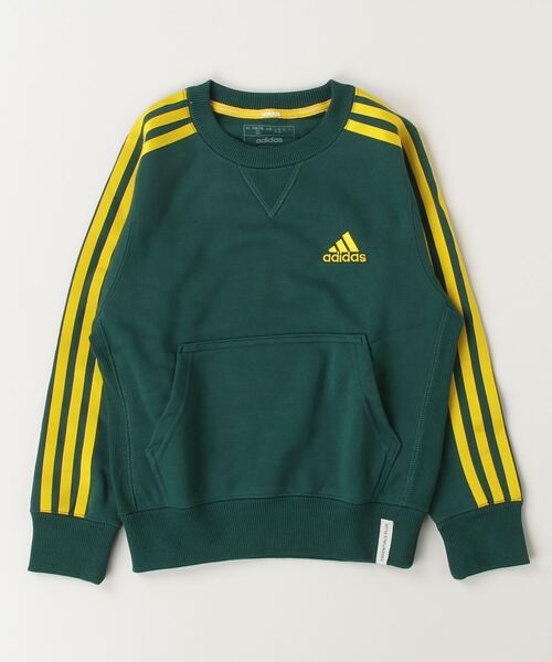 adidas（アディダス）の「アディダス adidas エッセンシャルズプラス ルーズフィット スリーストライプス フレンチテリー スウェットシャツ キッズ（スウェット・キッズ・ブラック/グレー/ブルー/グリーン/ネイビー/ブルー系その他・110cm/120cm/130cm/140cm/150cm/160cm）」の3枚目の写真