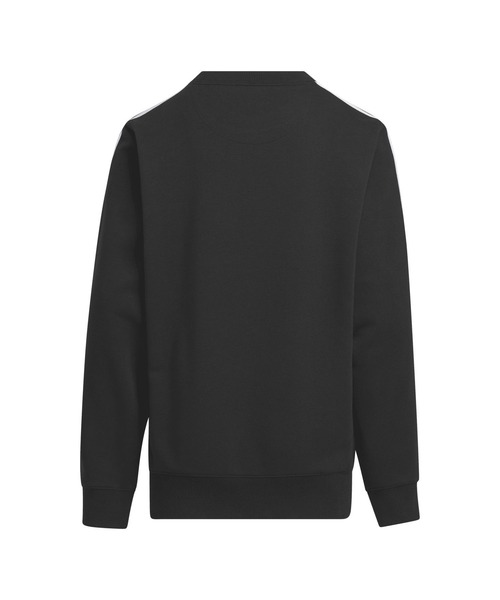 adidas（アディダス）の「アディダス adidas エッセンシャルズプラス ルーズフィット スリーストライプス フレンチテリー スウェットシャツ キッズ（スウェット・キッズ・ブラック/グレー/ブルー/グリーン/ネイビー/ブルー系その他・110cm/120cm/130cm/140cm/150cm/160cm）」の7枚目の写真