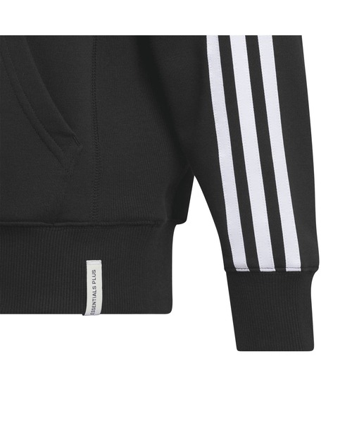 adidas（アディダス）の「アディダス adidas エッセンシャルズプラス ルーズフィット スリーストライプス フレンチテリー スウェットシャツ キッズ（スウェット・キッズ・ブラック/グレー/ブルー/グリーン/ネイビー/ブルー系その他・110cm/120cm/130cm/140cm/150cm/160cm）」の10枚目の写真