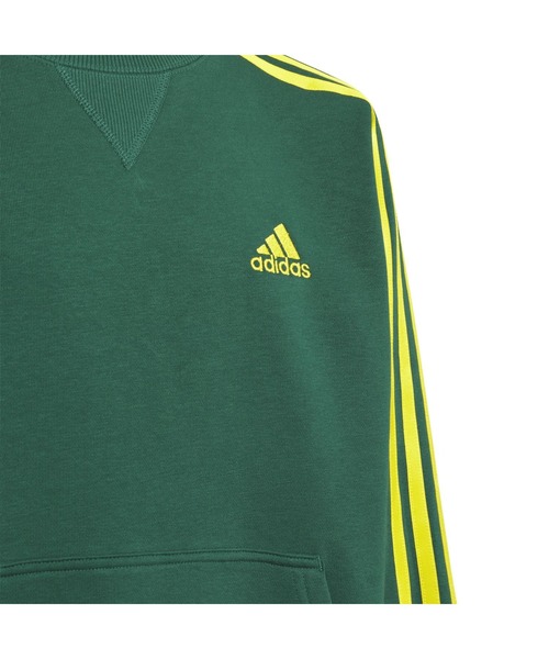 adidas（アディダス）の「アディダス adidas エッセンシャルズプラス ルーズフィット スリーストライプス フレンチテリー スウェットシャツ キッズ（スウェット・キッズ・ブラック/グレー/ブルー/グリーン/ネイビー/ブルー系その他・110cm/120cm/130cm/140cm/150cm/160cm）」の14枚目の写真