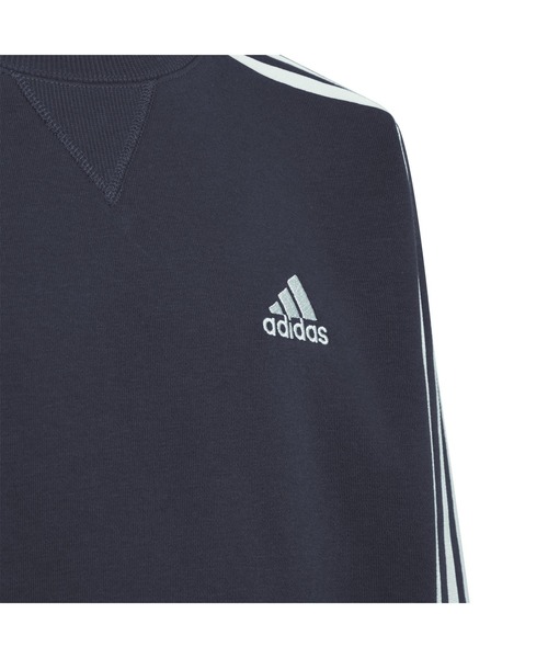 adidas（アディダス）の「アディダス adidas エッセンシャルズプラス ルーズフィット スリーストライプス フレンチテリー スウェットシャツ キッズ（スウェット・キッズ・ブラック/グレー/ブルー/グリーン/ネイビー/ブルー系その他・110cm/120cm/130cm/140cm/150cm/160cm）」の20枚目の写真