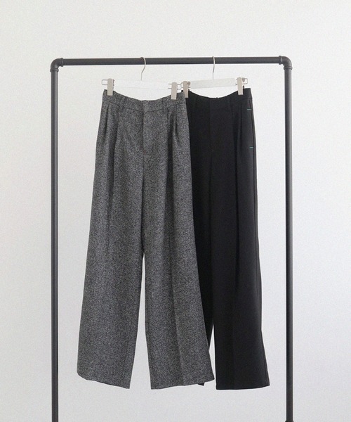 ツイードワイドタックパンツ（スラックス）｜LIAN（リアン）の