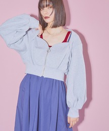 ELLEgirl | 裏毛ビスチェブルゾン【ELLEgirl/エル ガール】(スウェット)