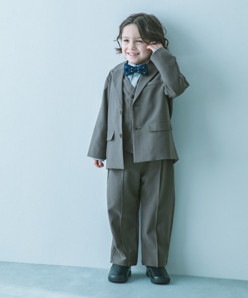 devirock（デビロック）の「フォーマル テーラード セットアップ（スーツセット・キッズ・ブラック/グレー系2/グレー系1/ダークネイビー/チャコール/ブルー系/ブラウン系・130cm/140cm/150cm/160cm/100cm/110cm/120cm）」の11枚目の写真