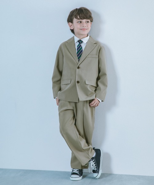 devirock（デビロック）の「フォーマル テーラード セットアップ（スーツセット・キッズ・ブラック/グレー系2/グレー系1/ダークネイビー/チャコール/ブルー系/ブラウン系・130cm/140cm/150cm/160cm/100cm/110cm/120cm）」の9枚目の写真