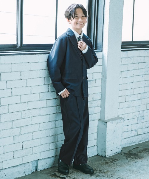 devirock（デビロック）の「フォーマル テーラード セットアップ（スーツセット・キッズ・ブラック/グレー系2/グレー系1/ダークネイビー/チャコール/ブルー系/ブラウン系・130cm/140cm/150cm/160cm/100cm/110cm/120cm）」の13枚目の写真