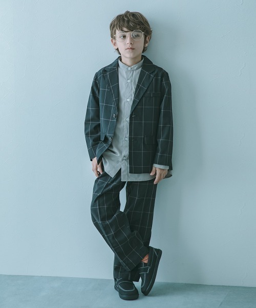 devirock（デビロック）の「フォーマル テーラード セットアップ（スーツセット・キッズ・ブラック/グレー系2/グレー系1/ダークネイビー/チャコール/ブルー系/ブラウン系・130cm/140cm/150cm/160cm/100cm/110cm/120cm）」の14枚目の写真