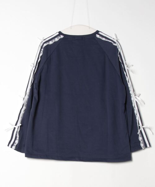 .KOM(ドットコム)の「『.KOM/ドットケーオーエム』リボンラインクルーネックロンT 【CN】(Tシャツ/カットソー・レディース・ブラック/ネイビー・FREE)」の15枚目の写真