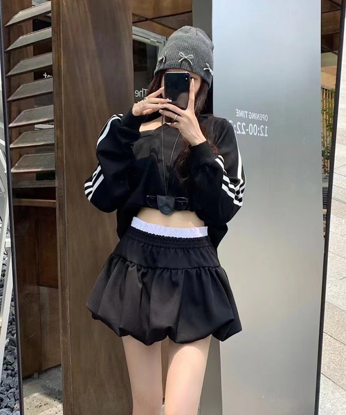 SEA レイヤードバルーンスカート eclat 2025年11月号掲載商品］ソフトメモリータフタバルーン