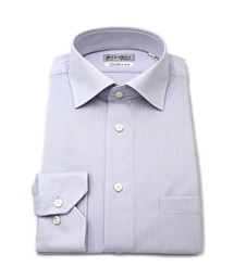 WEB限定【完全ノーアイロン】長袖 アイシャツ セミワイド ストレッチ ストライプ i-shirt 通年