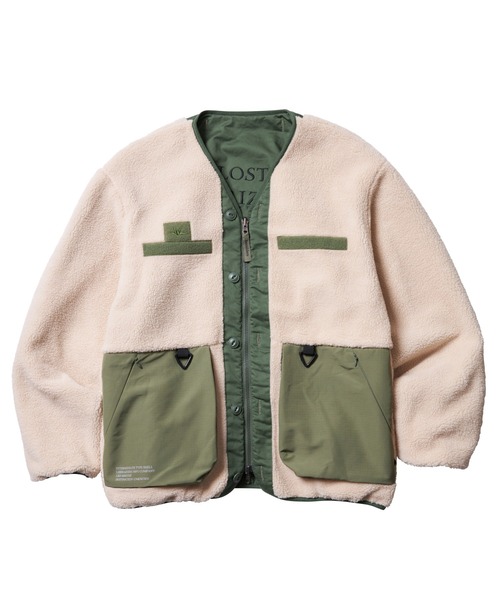 Liberaiders(リベレイダース)の「Liberaiders LOST HORIZON REVERSIBLE CARDIGAN(リベレイダース ロストホライゾン リバーシブル カーディガン)(ミリタリージャケット・メンズ・オリーブ/ネイビー・SMALL/X-LARGE/MEDIUM)」の9枚目の写真