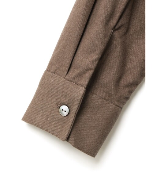 MidiUmi（ミディウミ）の「MidiUmi タックワンピース（シャツワンピース・レディース・オフホワイト/ブラック/ブラウン・FREE）」の14枚目の写真