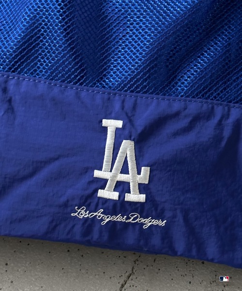 Perushu（ペルーシュ）の「Perushu  MLB 別注刺繍ロゴナップサック（バックパック/リュック・メンズ・ブラック/ブルー/グレー・FREE）」の7枚目の写真