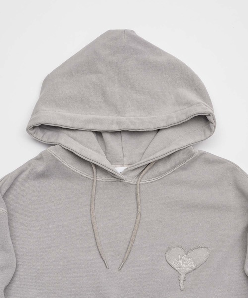 kaoyorinakami（カオヨリナカミ）の「ballon pigment hoodie / バルーンピグメントフーディ（パーカー・メンズ・イエロー/ライトグレー/チャコールグレー・SMALL/MEDIUM/LARGE/X-LARGE）」の15枚目の写真
