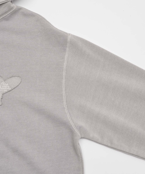 kaoyorinakami（カオヨリナカミ）の「ballon pigment hoodie / バルーンピグメントフーディ（パーカー・メンズ・イエロー/ライトグレー/チャコールグレー・SMALL/MEDIUM/LARGE/X-LARGE）」の16枚目の写真