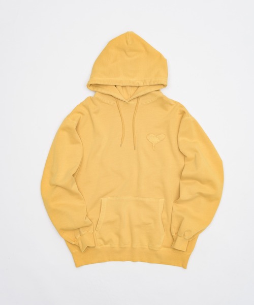 kaoyorinakami（カオヨリナカミ）の「ballon pigment hoodie / バルーンピグメントフーディ（パーカー・メンズ・イエロー/ライトグレー/チャコールグレー・SMALL/MEDIUM/LARGE/X-LARGE）」の8枚目の写真