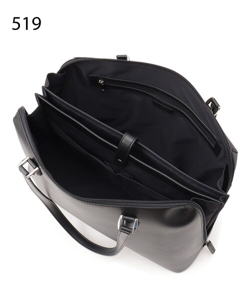 UNTITLED（アンタイトル）の「【A4書類・PC収納可】お仕事トート（トートバッグ・レディース・ライトグレー/ブラック・99）」の9枚目の写真