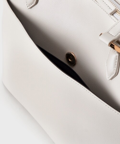 UNTITLED（アンタイトル）の「【A4書類・PC収納可】お仕事トート（トートバッグ・レディース・ライトグレー/ブラック・99）」の15枚目の写真