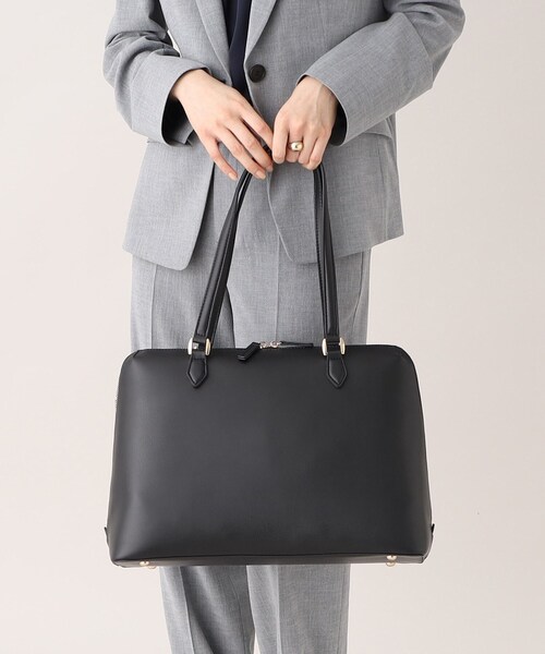 UNTITLED（アンタイトル）の「【A4書類・PC収納可】お仕事トート（トートバッグ・レディース・ライトグレー/ブラック・99）」の19枚目の写真