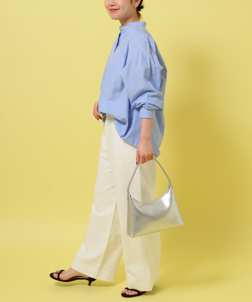 STANDOIL（スタンドオイル）の「【STAND OIL/スタンドオイル 】 PLUMP BAG（ハンドバッグ・レディース・シルバー/ブラック・FREE）」の16枚目の写真