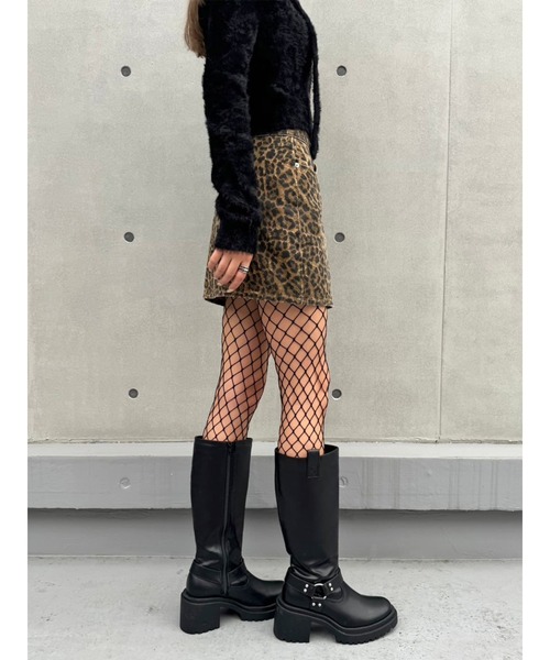 EGOIST（エゴイスト）の「レオパード柄ミニスカート（スカート・レディース・マルチ・S/M）」の3枚目の写真