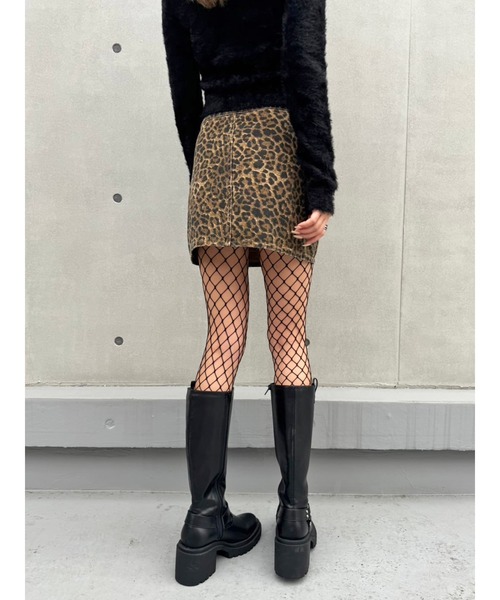 EGOIST（エゴイスト）の「レオパード柄ミニスカート（スカート・レディース・マルチ・S/M）」の4枚目の写真
