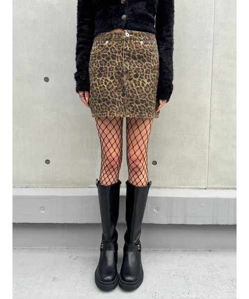 EGOIST（エゴイスト）の「レオパード柄ミニスカート（スカート・レディース・マルチ・S/M）」の5枚目の写真
