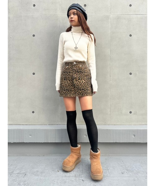 EGOIST（エゴイスト）の「レオパード柄ミニスカート（スカート・レディース・マルチ・S/M）」の19枚目の写真