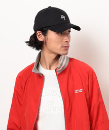 Purple&Yellow | コットンツイル／コットンツイルピグメント加工ロゴ刺繍ローキャップ(キャップ)