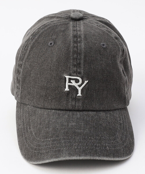 Purple&Yellow（パープルアンドイエロー）の「コットンツイル／コットンツイルピグメント加工ロゴ刺繍ローキャップ（キャップ・メンズ・ブラック/チャコール/グリーン/オレンジ・FREE）」の5枚目の写真
