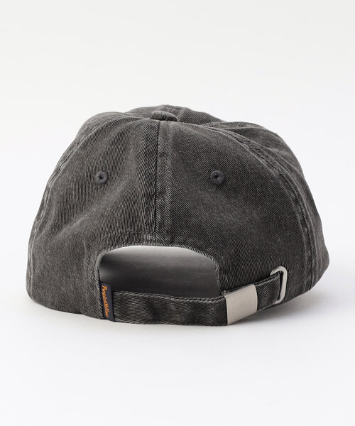 Purple&Yellow（パープルアンドイエロー）の「コットンツイル／コットンツイルピグメント加工ロゴ刺繍ローキャップ（キャップ・メンズ・ブラック/チャコール/グリーン/オレンジ・FREE）」の7枚目の写真