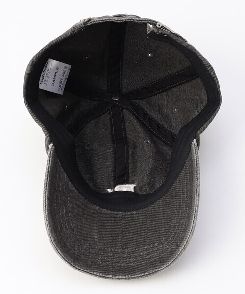 Purple&Yellow（パープルアンドイエロー）の「コットンツイル／コットンツイルピグメント加工ロゴ刺繍ローキャップ（キャップ・メンズ・ブラック/チャコール/グリーン/オレンジ・FREE）」の8枚目の写真