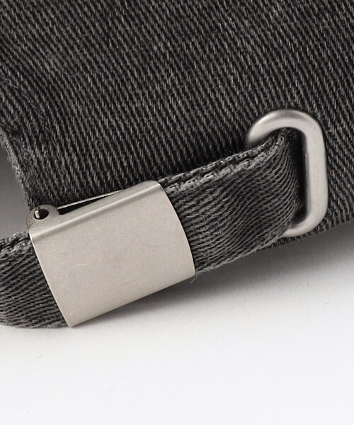 Purple&Yellow（パープルアンドイエロー）の「コットンツイル／コットンツイルピグメント加工ロゴ刺繍ローキャップ（キャップ・メンズ・ブラック/チャコール/グリーン/オレンジ・FREE）」の9枚目の写真